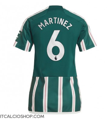 Manchester United Lisandro Martinez #6 Seconda Maglia Femmina 2023-24 Manica Corta